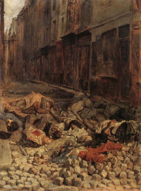 Ernest Meissonier Remembrance of Barricades in June 1848 Spain oil painting art